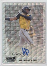 2021 Leaf Metal Draft 1990 Silver Wave Hedbert Perez #LA-HP1 Auto 0c3e