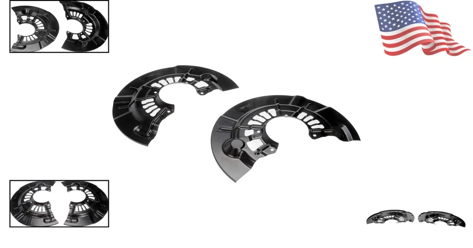 Corrosion-Resistant Brake Dust Shields for Lexus ES & Toyota Camry Models Foto 2 de 4