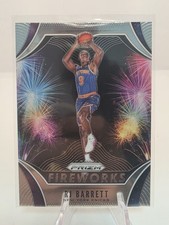 2019-20 Panini Prizm RJ Barrett RC  Fireworks #27 New York Knicks