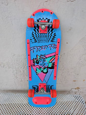 Vintage Oldschool Skateboard Neon 80s Retro Deck Fred Fox 80er
