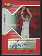 2004-05 Topps Finest Pavel Rodkolzin #166 Rookie Autograph Red /79 Mavericks