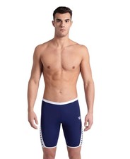 Arena Mens Arena Performance Men's Icons Solid Swim Jammer 30 Navy/White