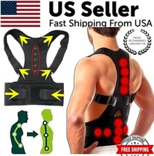 Posture Corrector Support Magnetic Back Shoulder Brace Belt Band For Men Women