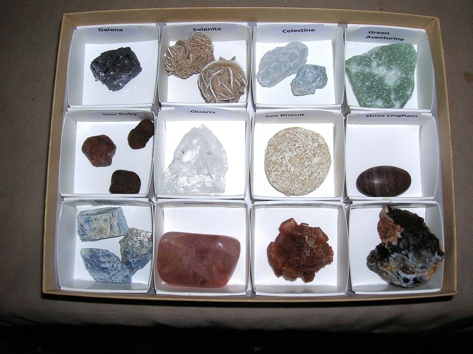 12pc Mineral Specimen Collection + Bonus M0102