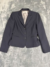 Tahari Arthur S. Levine Womens Navy Blue Blazer Size 4