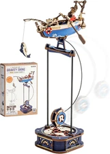 Gravity Swing Ocean Fisher 3D Wooden Puzzle Kit for Adults, 161 Pieces