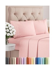 Queen Size 4 Piece Sheet Set - Comfy Breathable Cooling Bed Sheets Set - Hot...