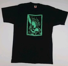 Vintage Statue Liberty Delivers Life Baby Print T Shirt 90s USA Made New York Ny