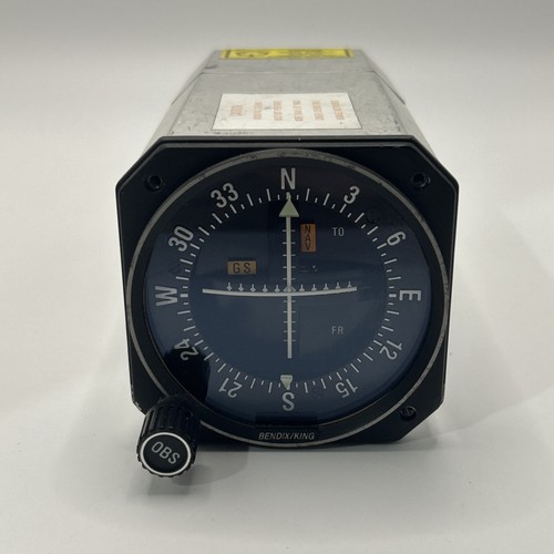 Bendix King KI-204 VOR/LOC/CONV & GS Indicator P/N 066-3034-03 - Afbeelding 1 van 7