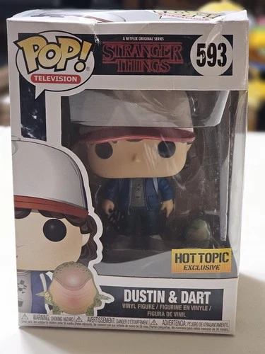 Funko Pop! STRANGER THINGS-DUSTIN & DART (#593)-Hot Topic EXCLUSIVE