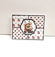 Card Kit Any Occasion Ladybug Bear No sentiment  Set of 4 DIY
