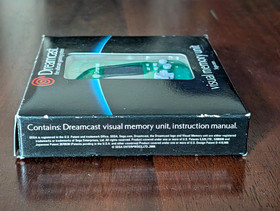 Official Sega Dreamcast VMU Visual Memory Unit Green RARE! Never used! Open box.