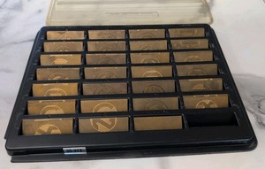 New Hermes Brass Engraving Font Lot Engravograph 35-373