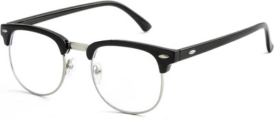 Blue Light Blocking Glasses for Women Men Classic Semi Rimless Fake Nerd anti Bl