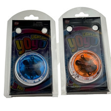 Light Up Yo Yo Set Blue Orange Fun Toy Network Skill Entertainment Sporting Gift