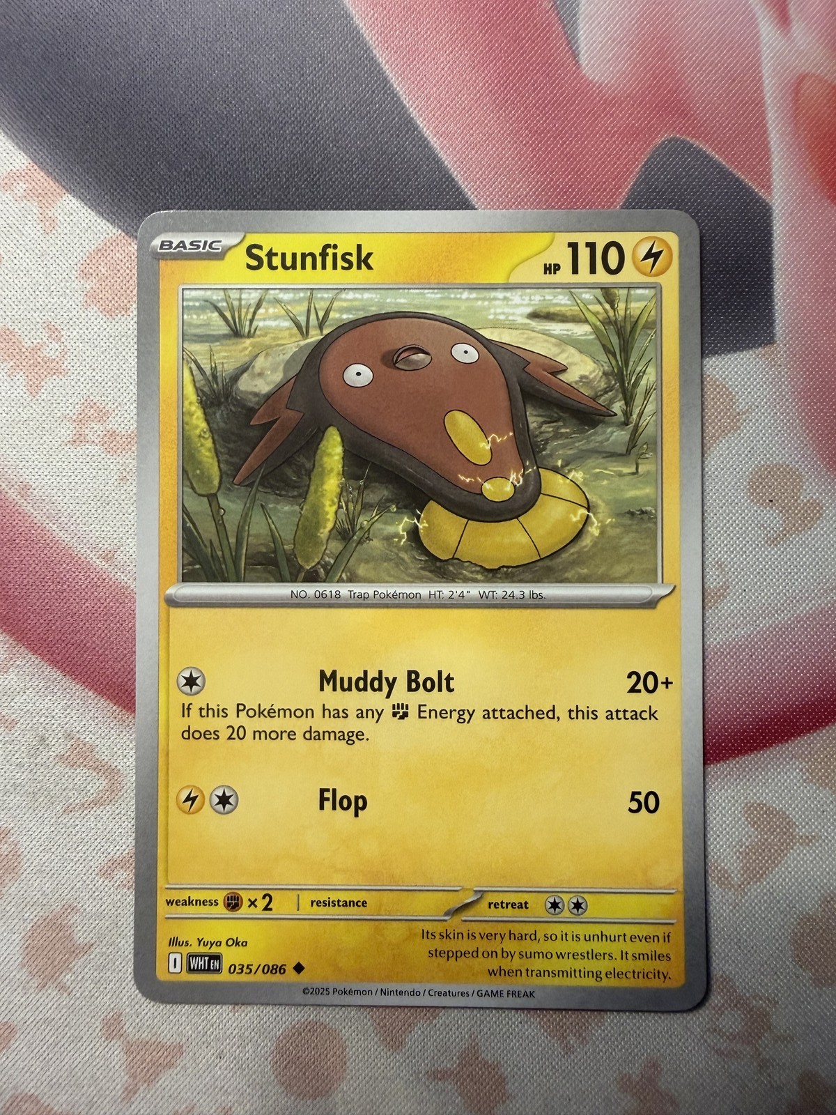 Stunfisk Uncommon SV: White Flare 035/086 NM English Pokemon Card