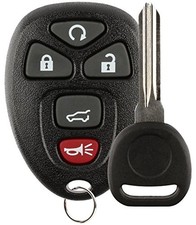 Replacement Key Fob Car Remote and Uncut Transponder Key Compatible with