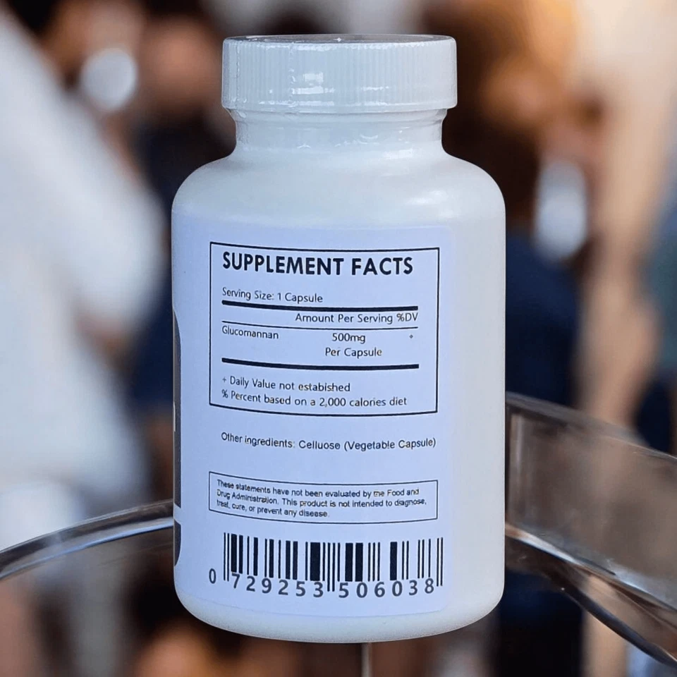 Cápsulas de glucomanano en polvo (raíz de konjac) Foto 2 de 4