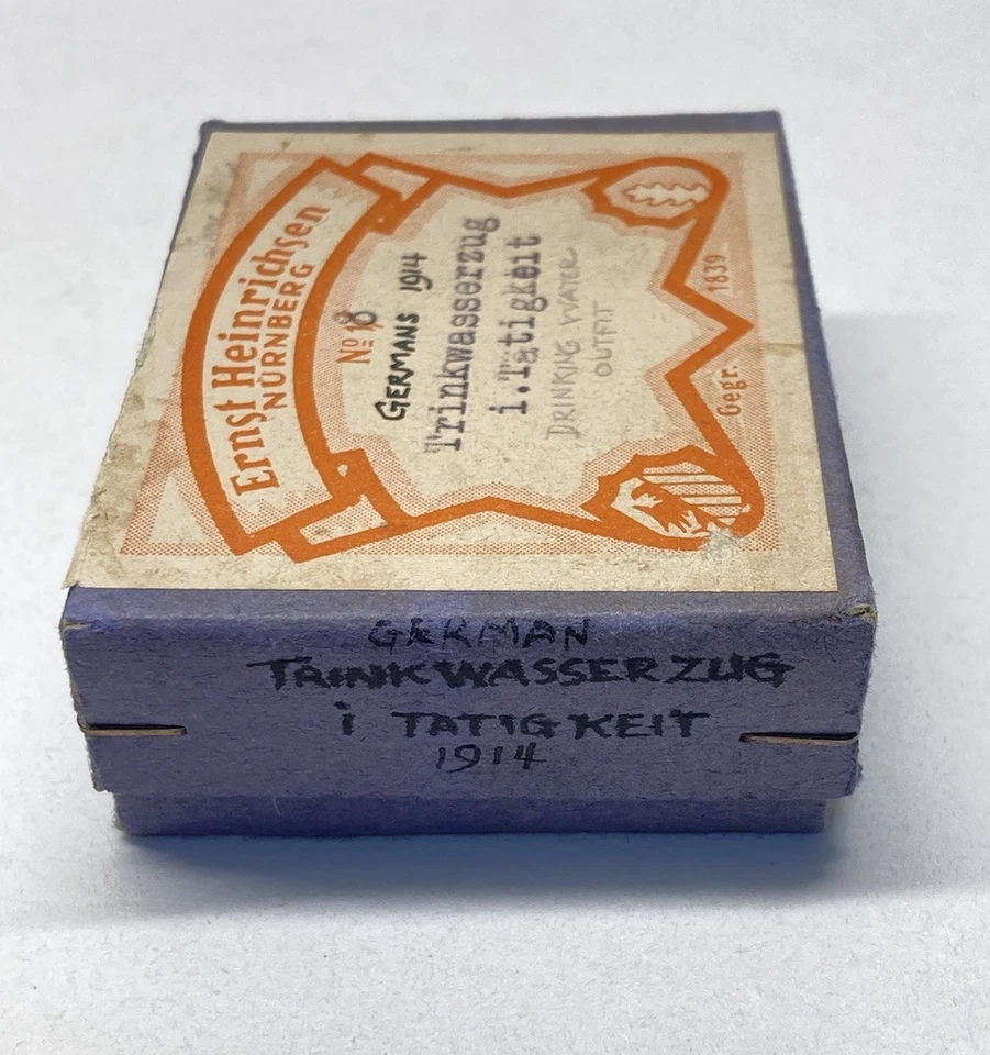 Ernst Heinrichsen Lead Toy Soldiers 1914 Germans Marching Drink Flats Unpainted - Image 2 of 4