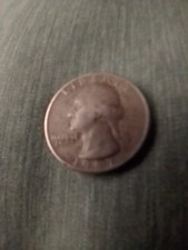 1967 Washington Quarter Stained Color Gray In Good Condition