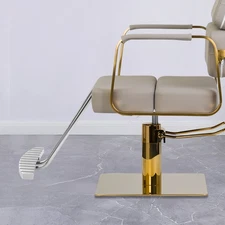Silver Barber Chair Salon Shampoo Styling Hair Spa Beauty Equipment Footrest USA