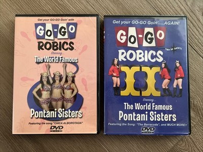 Lot Of 2 Go-Go Robics DVDs Staring The Pontani Sisters 2002 2004