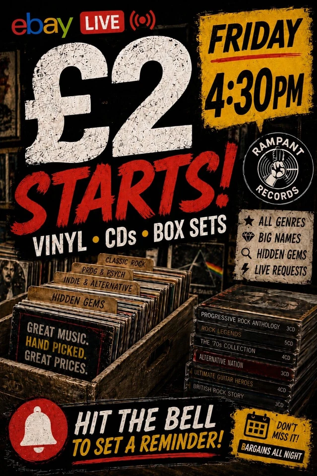 FRIDAY NIGHT VINYL BLOWOUT! £2 STARTS