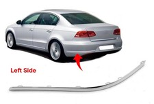 Rear Bumper Chrome Protective Strip Trim Left For VW Passat B7 3AE807459