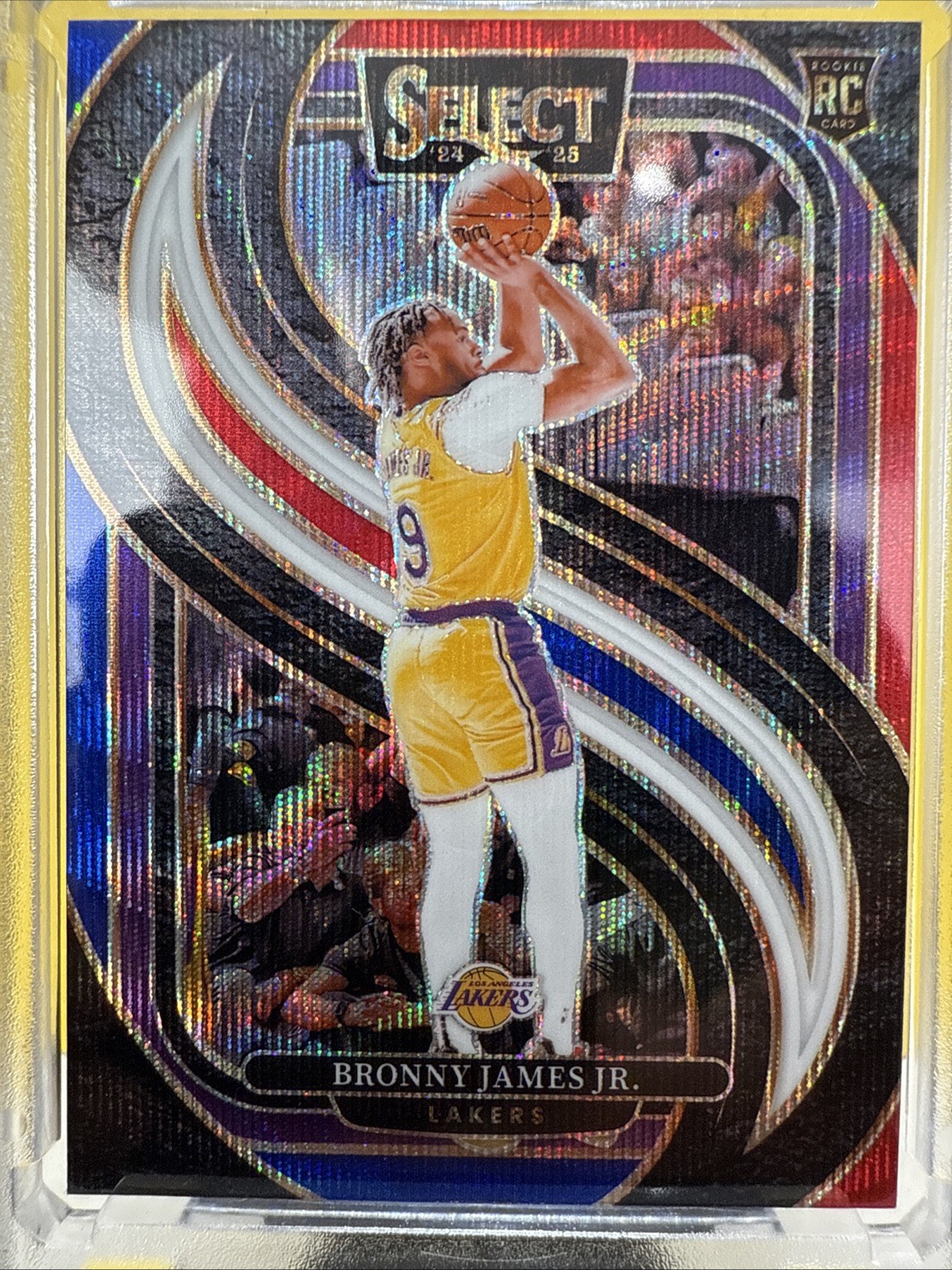 2024-25 Panini Select Bronny James Jr. Premier Tri-Color Rookie #179 Lakers
