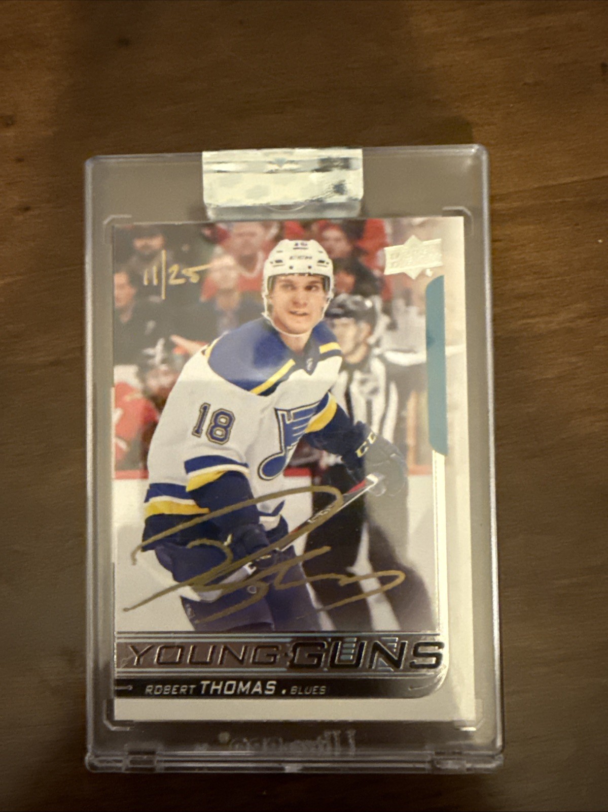 19-20 (18-19) UPPER DECK BUYBACKS YOUNG GUNS ROOKIE AUTO /25 GOLD ROBERT THOMAS