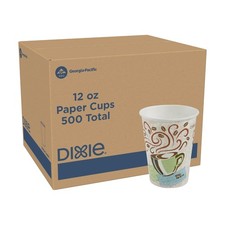 Dixie PerfecTouch 12oz Paper Coffee Cups 500 Count