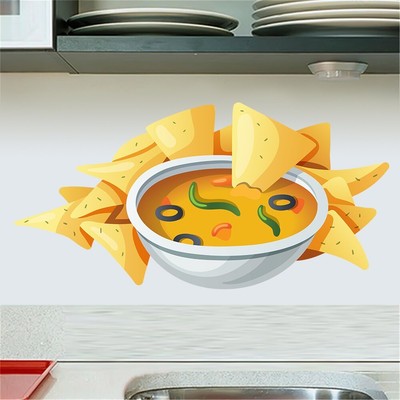 Full Color Taco Mexican Food Kitchen Spicy Full Color Wall Decal Sticker