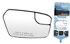 Passenger Side Mirror Glass Right Chrome for 11-12 Ford Fusion Lincoln MKZ Milan