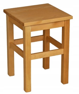Kitchen Stool Solid Pine Wood, 45cm High, Assembled