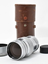  Almost MINT w/ Case and Hood Canon 135mm F3.5 Telephoto Lens L39 From JAPAN