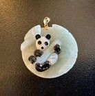 Jade Panda Bear Pendant 14K Gold Black Onyx Mother-of-Pearl Necklace — photo 5
