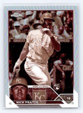 2023 Topps Chrome Sepia Refractor #85 Nick Pratto RC Royals
