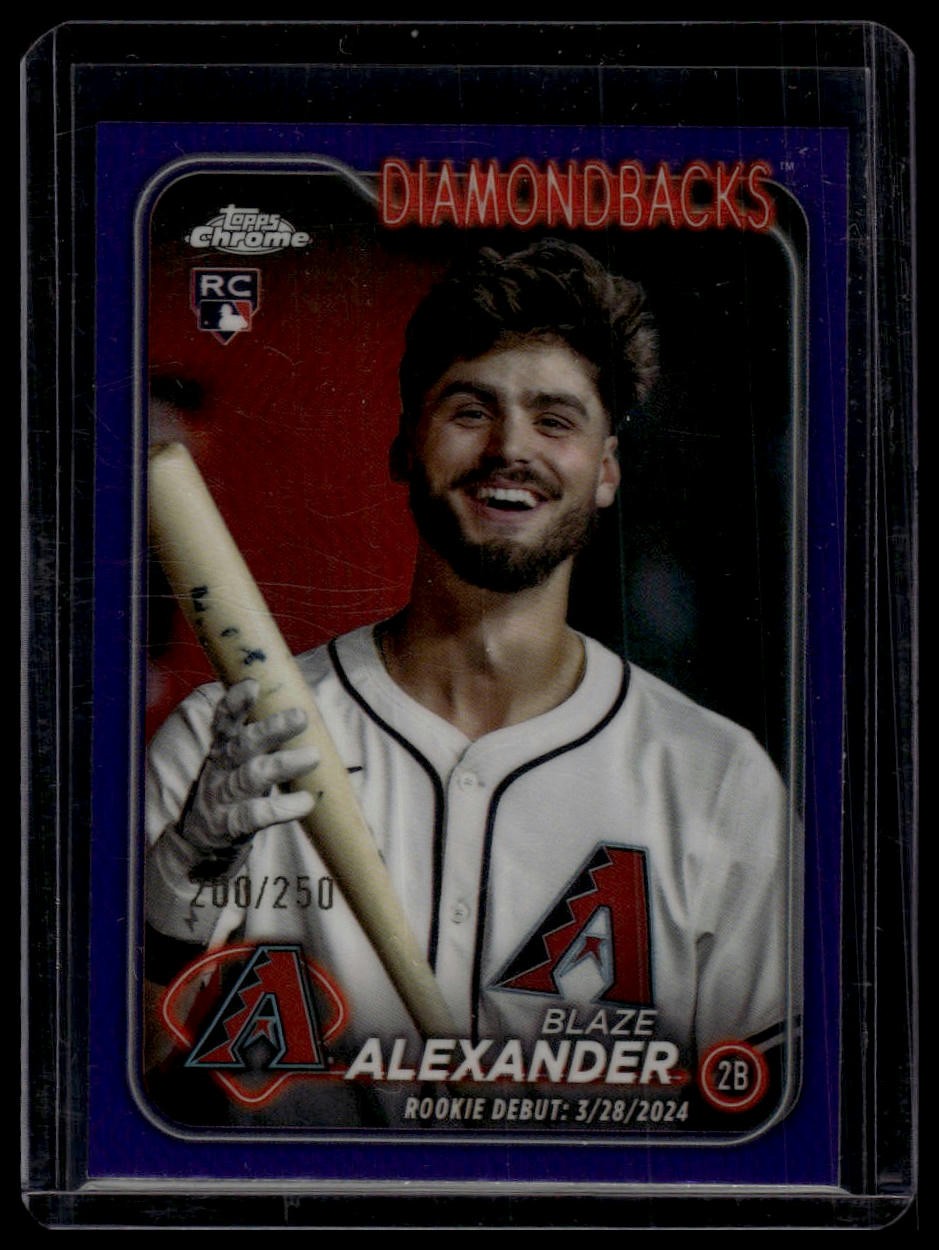 2024 Topps Chrome Update #USC62 Blaze Alexander Purple Refractors #/250