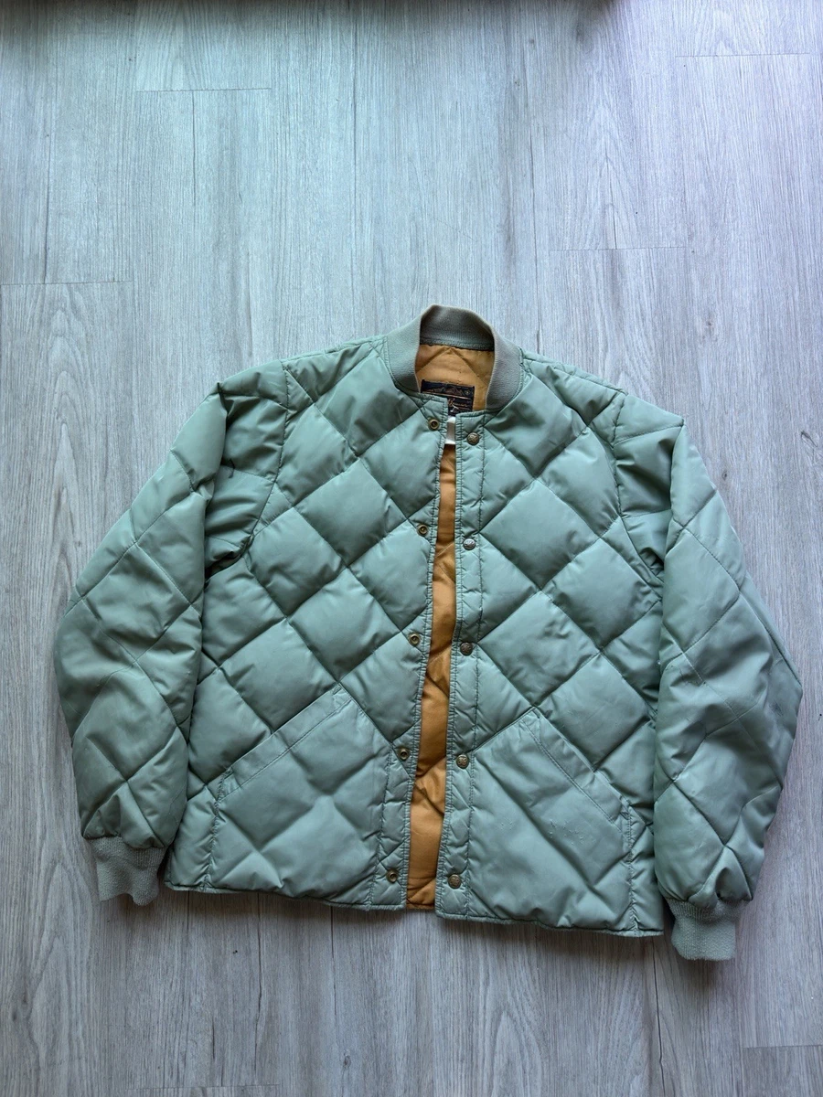 Eddie Bauer Green Down Vintage Outerwear Coats & Jackets for Men