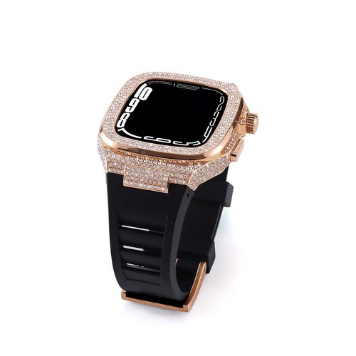 Bling Diamond Metal Case + Strap AP Mod Kit for Apple Watch Series 10 9 8 7 6 5 - 第 15/30 張圖片