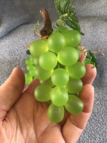 Ramo de uva vintage árbol de Navidad adorno vino decoración MCM verde uvas fruta - Imagen 6 de 13