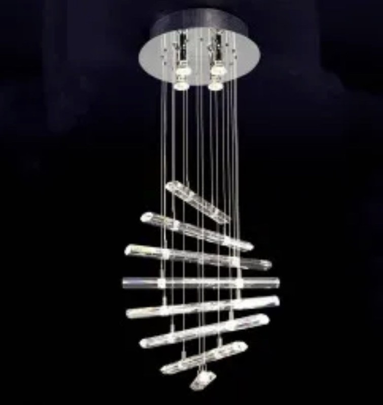 Modern Luxury Crystal LED Chandelier 8 Lights, Ceiling Pendant Lamp