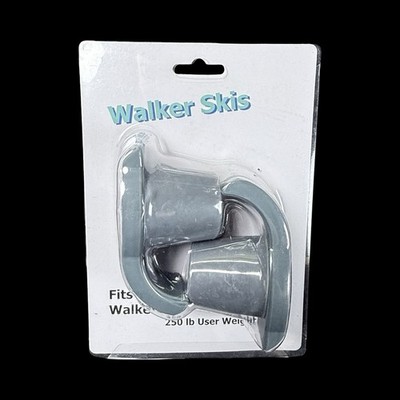 Walker Skies Sliders Gliders Gray Fits Most Walkers - 2 Piece set