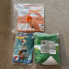 4 Tube Lilo, Beach Ball, Ring With Cup Holder