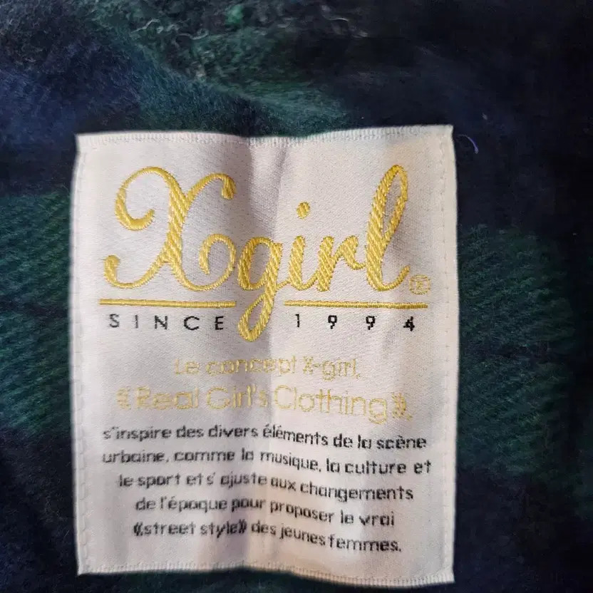 Checked Pattern Hoodie Cape with Toggle Buttons a… - image 1