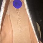 Gentle Souls Women's Silver Glitter Peep Toe Slip-On Leather Flats US 8.5 — photo 3