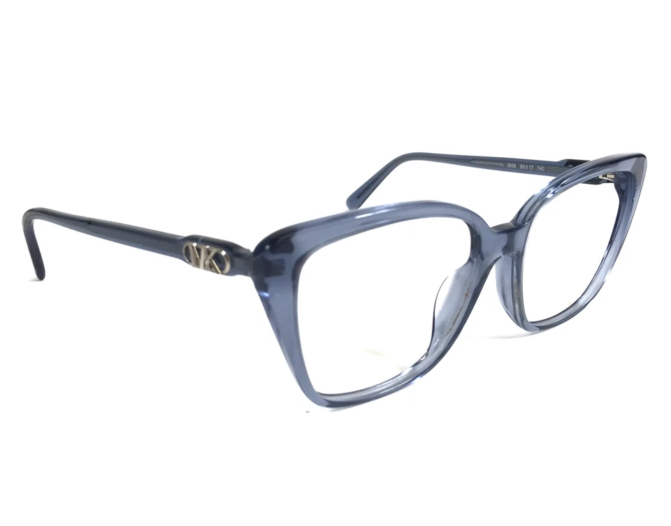 Michael Kors Eyeglasses Frames MK4110U Avila 3956 Transparent Blue 55-17-140 - Image 4 of 4