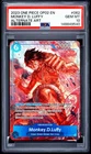 2023 One Piece OP02-062 Paramount War Monkey D. Luffy Alt Art SR PSA 10 English