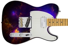 Guitar Skin Axe Wrap Reface Bass Reface Electric Old Space Flame 1260