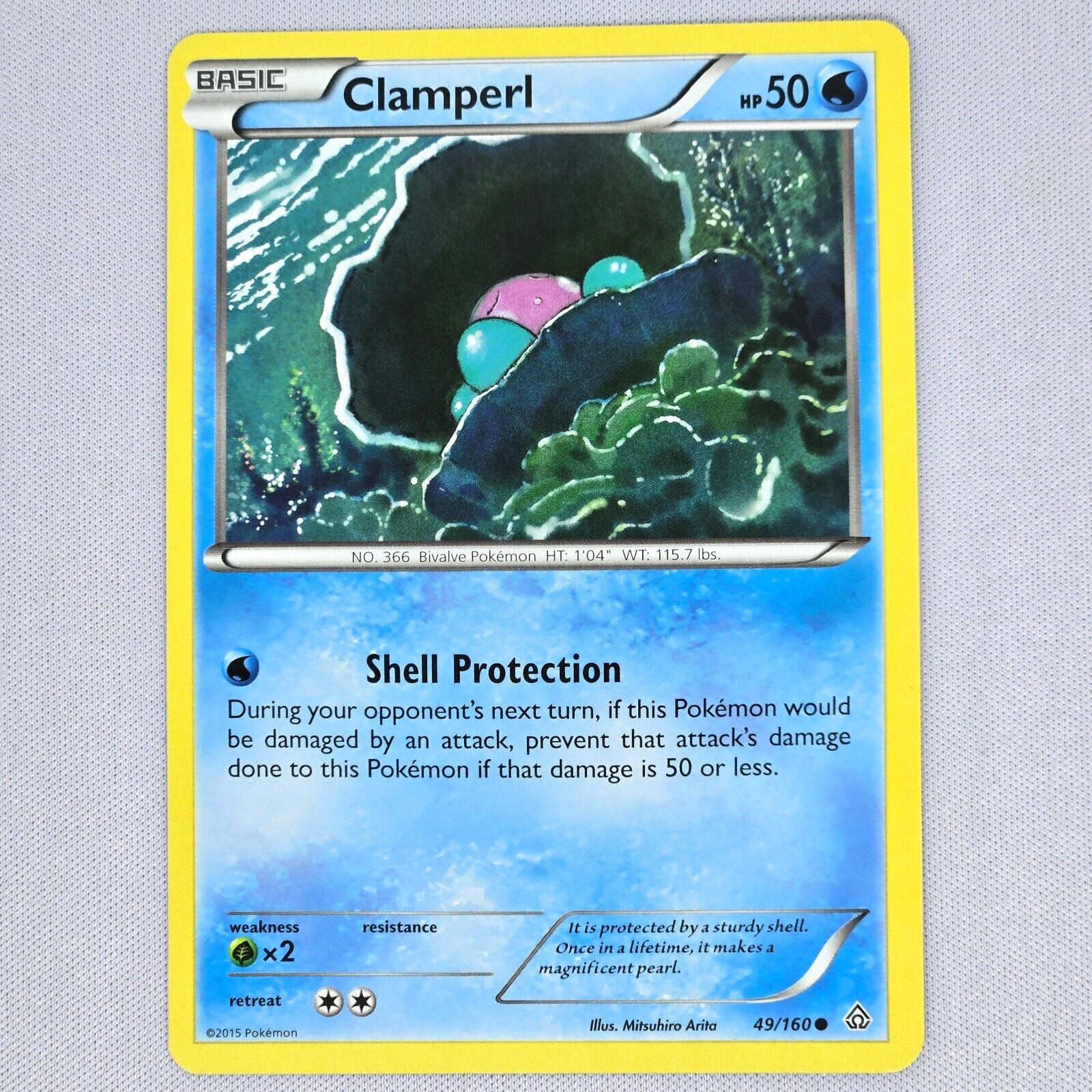 Clamperl 49/160 XY Primal Clash Regular Non Holo Common Pokemon Card English NM